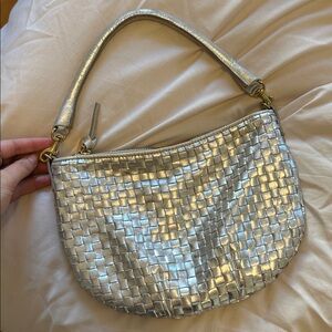 Clare V Silver Petit Moyen with Gold Hardware🫶🏼